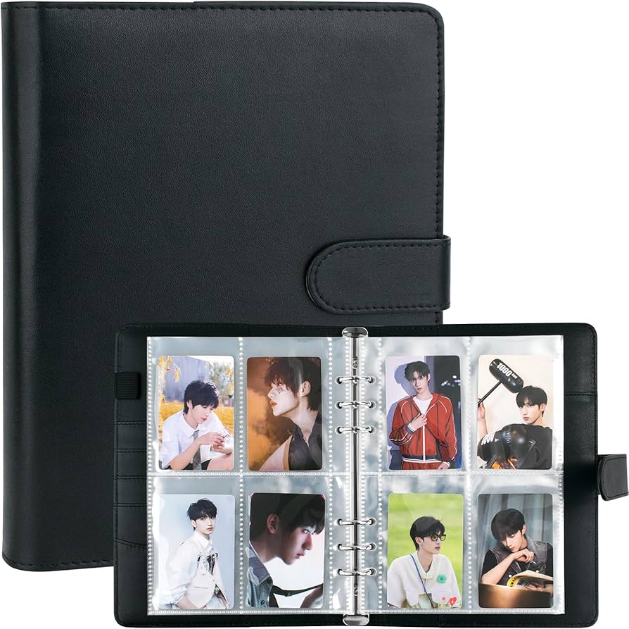 Amazon.com: A5 Kpop Photocard Binder, 6 Ring Binder Album with 200